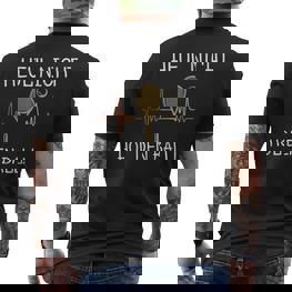Heul Nicht Hol Den Ball Tennis Player T-Shirt mit Rückendruck - Seseable