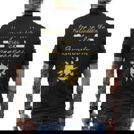 Hinter Jeder Wolke Steckt Sonnenschein Motivation Slogan T-Shirt mit Rückendruck - Seseable
