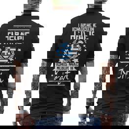 Ich Brauche Keine Therapie Ich Muss Nur Nach Kreta T-Shirt mit Rückendruck - Seseable