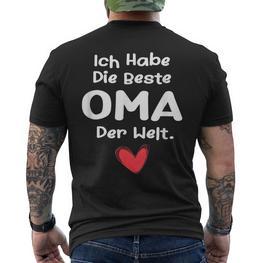 Ich Habe Die Beste Oma Der Welt Ich Habe Die Beste Oma Der Welt Children's T-Shirt mit Rückendruck - Seseable