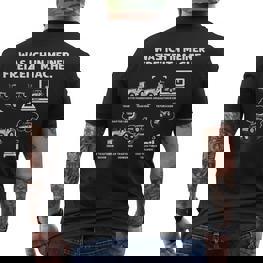 Was Ich In Meiner Freizeit Mache Traktor Landwirt T-Shirt mit Rückendruck - Seseable