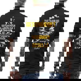 Kfz Mechatroniker Bestanden Gesellenprüfung Geselle 2024 T-Shirt mit Rückendruck - Seseable