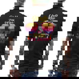 Malle Ist Nur Einmal Im Jahr Party Mallorca Slogan T-Shirt mit Rückendruck - Seseable