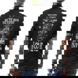 Men's Quad Bike Atv Quad Biker Slogan Offroad T-Shirt mit Rückendruck - Seseable