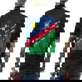 Namibian Flag Namibia Vintage Namibia T-Shirt mit Rückendruck - Seseable