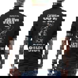 Nimm Mein Wurm Und Schluck Fischer Angler T-Shirt mit Rückendruck - Seseable
