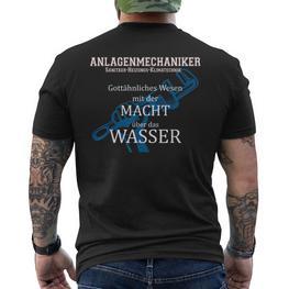 Plumber Installer Mechanic Craftsman T-Shirt mit Rückendruck - Seseable