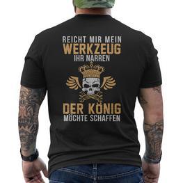 Reicht Mir Mein Werkzeug Ihr Jester Mechatroniker Workshop T-Shirt mit Rückendruck - Seseable