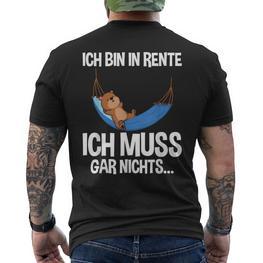 Rentner-Bär Kurzärmliges Herren-T-Kurzärmliges Herren-T-Shirt: Ich Muss Gar Nichts, Perfekt für Ruhestand - Seseable