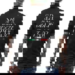 Sarà Perchè Ti Amo X Der Grund Weil Ich Dich Liebe Statement T-Shirt mit Rückendruck - Seseable