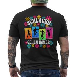 Schlagerparty Schlager Ggehen Immer Immer S T-Shirt mit Rückendruck - Seseable