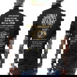 Schonend Behandeln Oldtimer Year Of Manufacture 1978 Born Birthday T-Shirt mit Rückendruck - Seseable