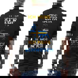 Schweden Slogan Kurzärmliges Herren-T-Kurzärmliges Herren-T-Shirt Ich Muss Nur Nach Schweden, Reise-Motiv - Seseable