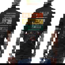 Simracing No Abs And No Tc Gaming And Racing Black T-Shirt mit Rückendruck - Seseable