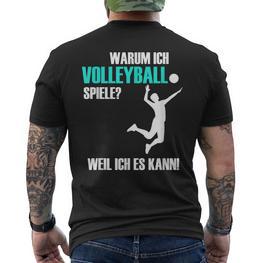 Volleyballer Idea For Volleyballer T-Shirt mit Rückendruck - Seseable