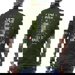 Gingle Bells Christmas Gin Word Game T-Shirt mit Rückendruck - Seseable
