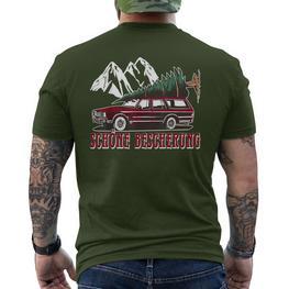 Ugly Christmas Weihnachten Schöne Bescherung Fun T-Shirt mit Rückendruck - Seseable