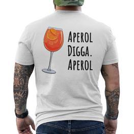 Aperol Digga Aperol Cocktail Summer Drink Aperol T-Shirt mit Rückendruck - Seseable