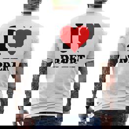 Ich Liebe Robert T-Shirt mit Rückendruck - Seseable