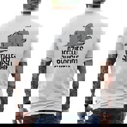 Offizielles Schlaf Elefant Elefanten White T-Shirt mit Rückendruck - Seseable