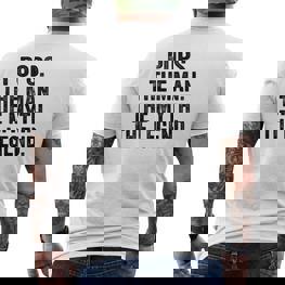 Pops Der Mann Der Mythos Die Legende Papaatertag T-Shirt mit Rückendruck - Seseable