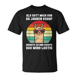 66 Jahre - Gott schuf Perfektion, T-Shirt zum 66. Geburtstag - Seseable