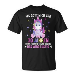 Als Gott Mich Vor 30 Jahren Schuf T-Shirt, Gedankenvoller 30. Geburtstag - Seseable