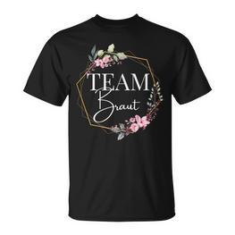 Damen Team Braut Junggesellenabschied Dezent Herz Jga Bride To Be T-Shirt - Seseable