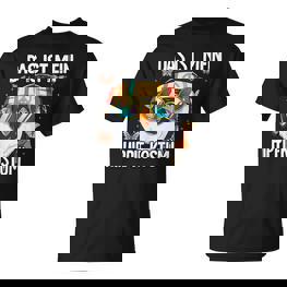 Das Ist Mein Hippie Costume 60S 70S Costume Black T-Shirt - Seseable