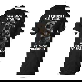 Guten Morgen Ganz Dünnes Ice Morgenmuffel Labrador Puppy T-Shirt - Seseable