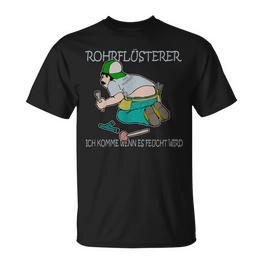 Heizungsbauer Rohrflüsterer Plumber S T-Shirt - Seseable