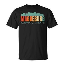 Magdeburg Skyline T-Shirt - Seseable