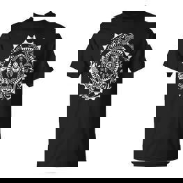 Maori Polynesian Tattoo Orca Delfin Schildkröte Tauchen T-Shirt - Seseable