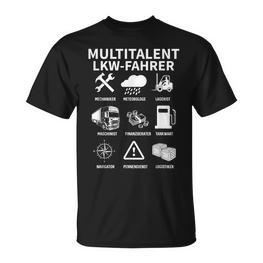 Multitalent Truck Driver Driver Driver T-Shirt - Seseable