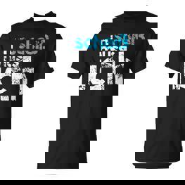 N Scheiß Muss Ich Schwarzes T-Shirt, Lustige Sprüche für Arbeit und Schule - Seseable