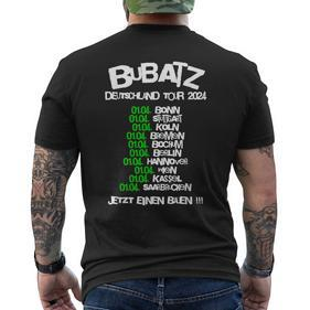 Cannabis Legalisierung Bubatz Legal Deutschland Tour 2024 T-Shirt mit Rückendruck - Seseable De