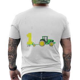 Children's 1St Birthday Ich Bin Schon 1 Jahre Tractor Tractor T-Shirt mit Rückendruck - Seseable De