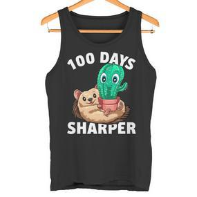 100 Tage Schärfer Kaktus 100 Tage Schärfer 100 Schultag Tank Top - Seseable De