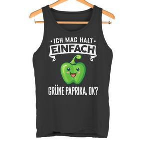 Grüne Paprika Ich Mag Halt Einfach Grüne Paprika Tank Top - Seseable De