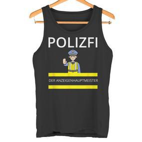 Polizfi Der Anzeigenhauptmeister Distributes Nodules Meme Tank Top - Seseable De