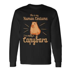 Capybara Haustierkostüm Für Capybara-Liebhaber Langarmshirts - Seseable De