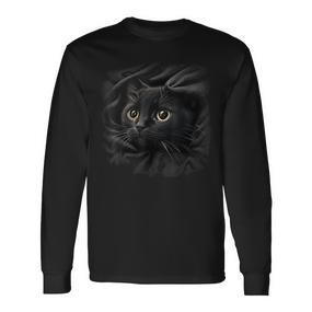 Cute Cat Cat Langarmshirts - Seseable De