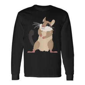 Cute Garden Sleeper Rodent Mouse Langarmshirts - Seseable De