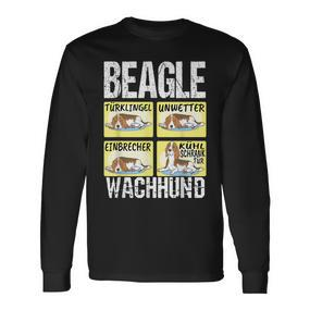 Beagle Dog Beagle Guard Dog Langarmshirts - Seseable De