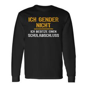 Ironie Ich Gender Nicht Gender Langarmshirts - Seseable De