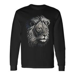 Lion Animal Lion Langarmshirts - Seseable De