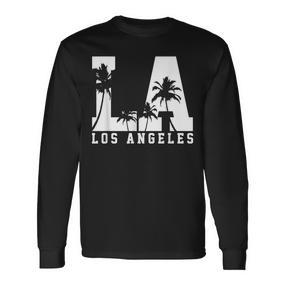 Los Angeles La California Usa America Souvenir Langarmshirts - Seseable De