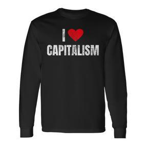 I Love Capitalism Capitalism Capitalists Langarmshirts - Seseable De