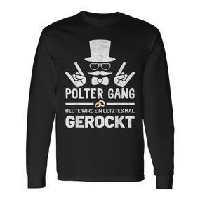 Men's Polter Gang Jga Stag Night Groom Langarmshirts - Seseable De