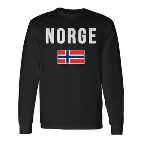 Norwegian Flag Norwegian Flag Langarmshirts - Seseable De
